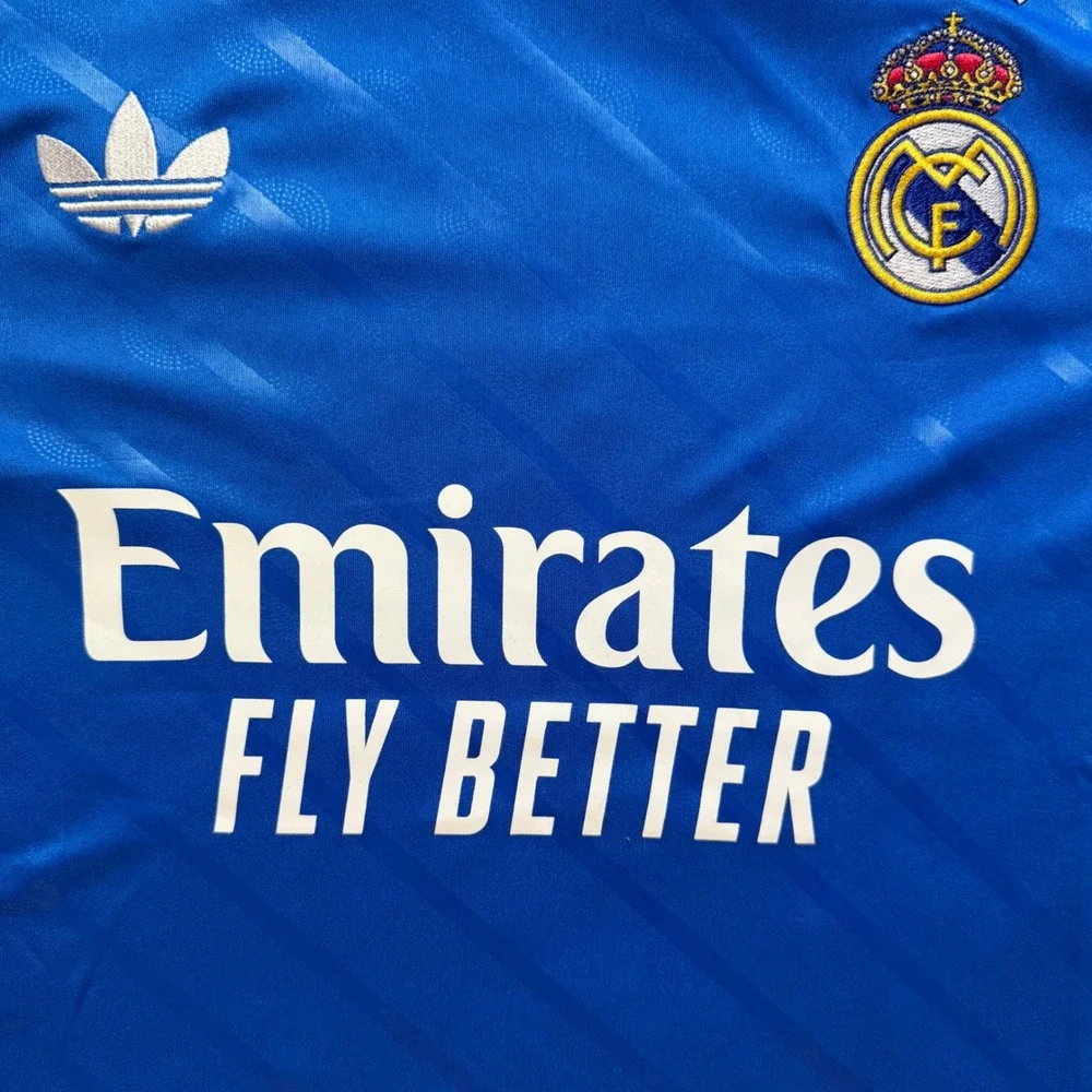 Adidas Real Madrid 2024/25 Third Jersey Mens Large Blue RMCF Soccer Shirt